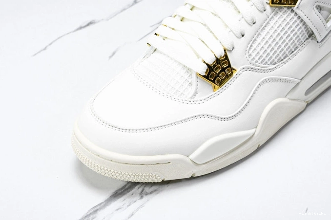 Metallic Gold Jordan AQ9129-170 4 Retro 0716